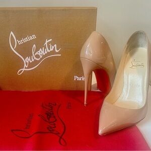 Christian LouBoutins So Kate Nude Heels 36.5